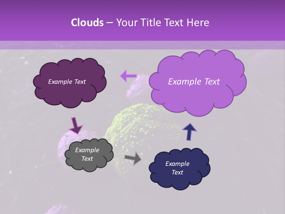 Illustration Of Leukocytes Attacking A Cancer Cell PowerPoint Template