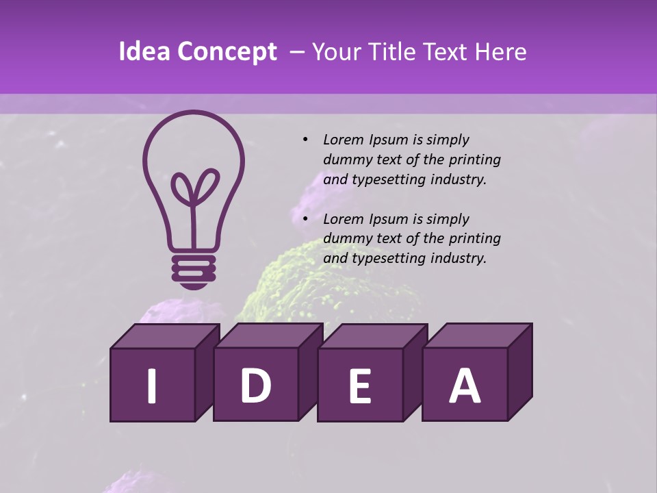 Illustration Of Leukocytes Attacking A Cancer Cell PowerPoint Template
