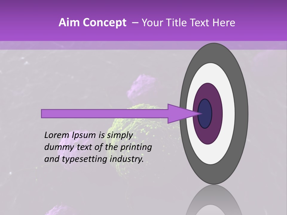 Illustration Of Leukocytes Attacking A Cancer Cell PowerPoint Template