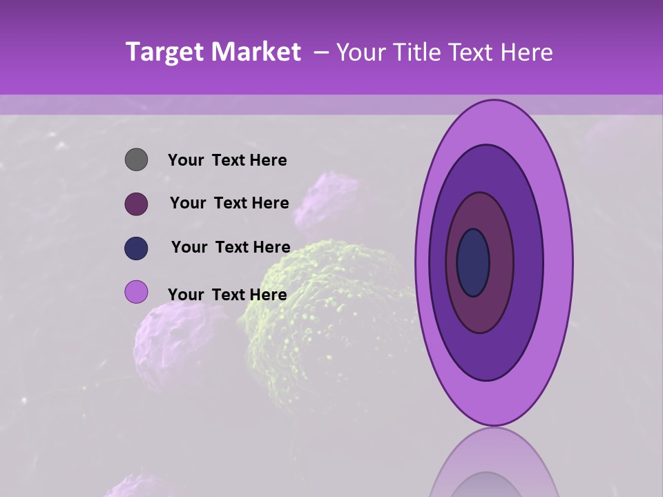 Illustration Of Leukocytes Attacking A Cancer Cell PowerPoint Template