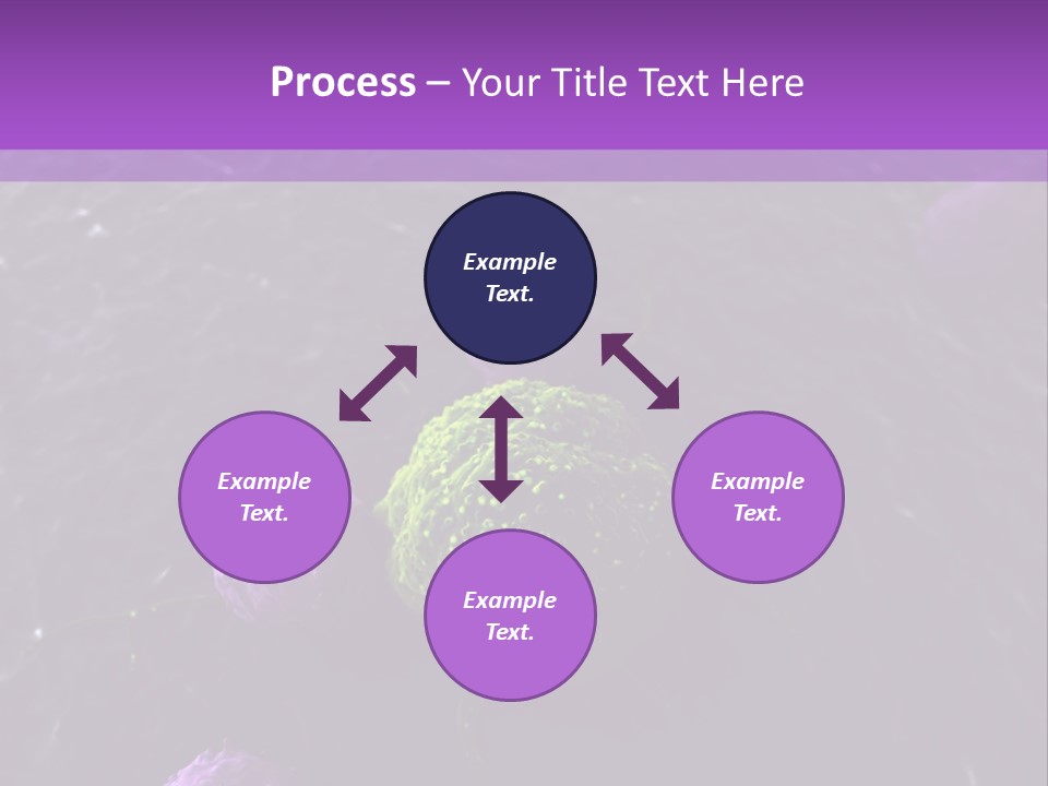Illustration Of Leukocytes Attacking A Cancer Cell PowerPoint Template