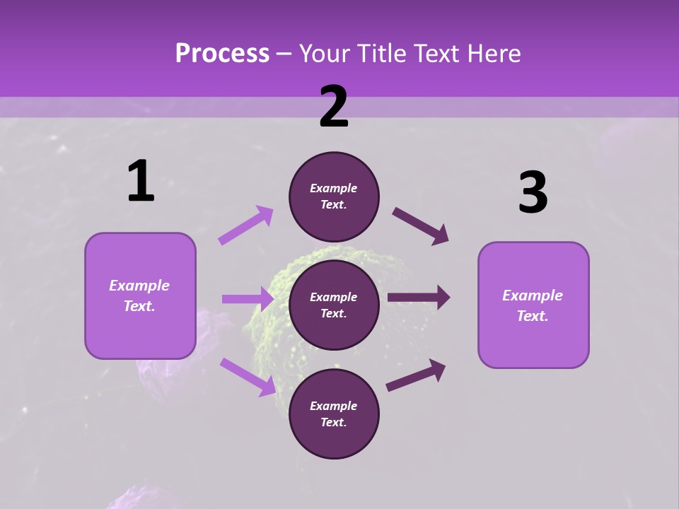Illustration Of Leukocytes Attacking A Cancer Cell PowerPoint Template
