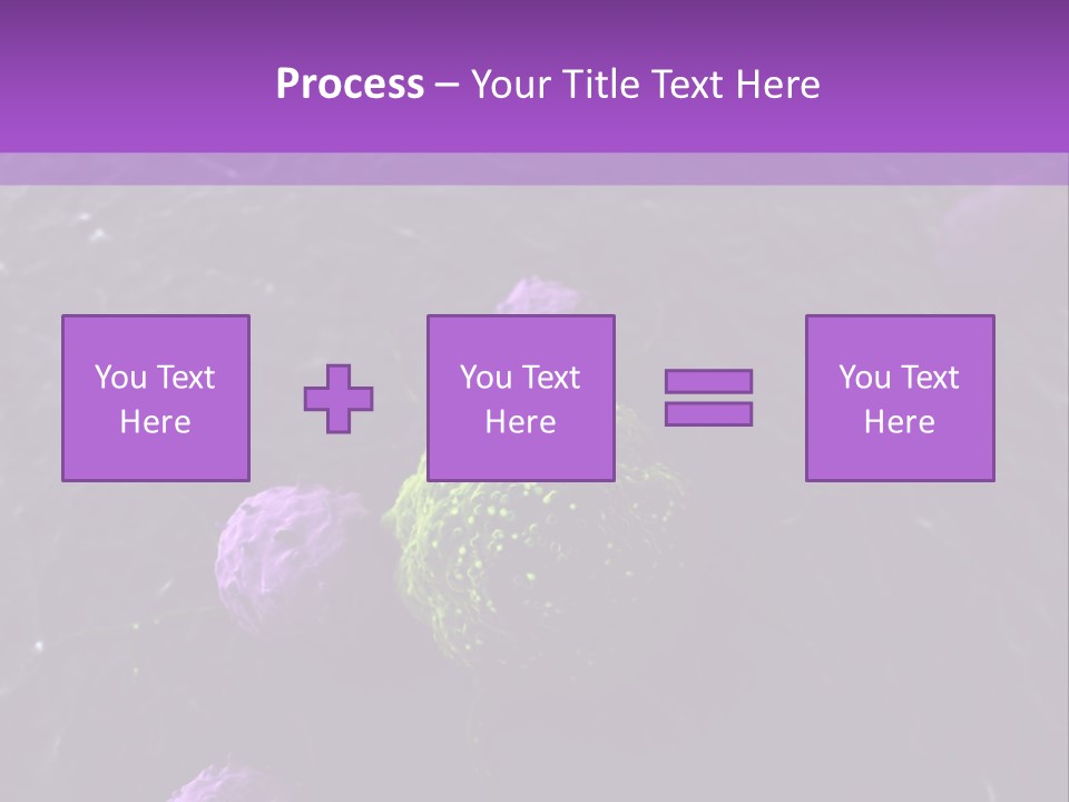 Illustration Of Leukocytes Attacking A Cancer Cell PowerPoint Template