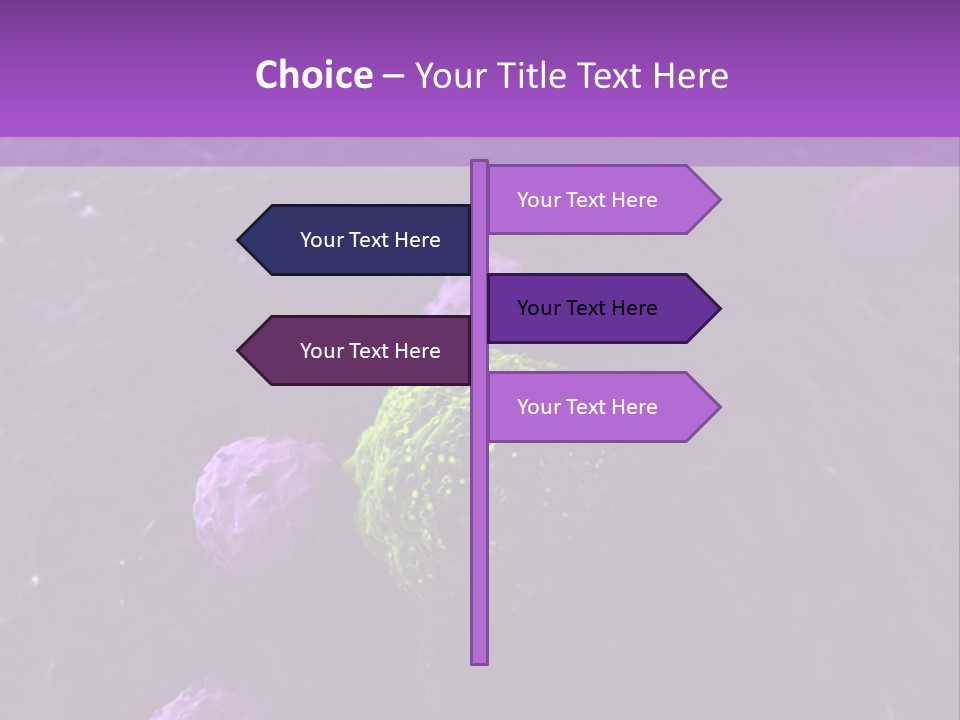 Illustration Of Leukocytes Attacking A Cancer Cell PowerPoint Template