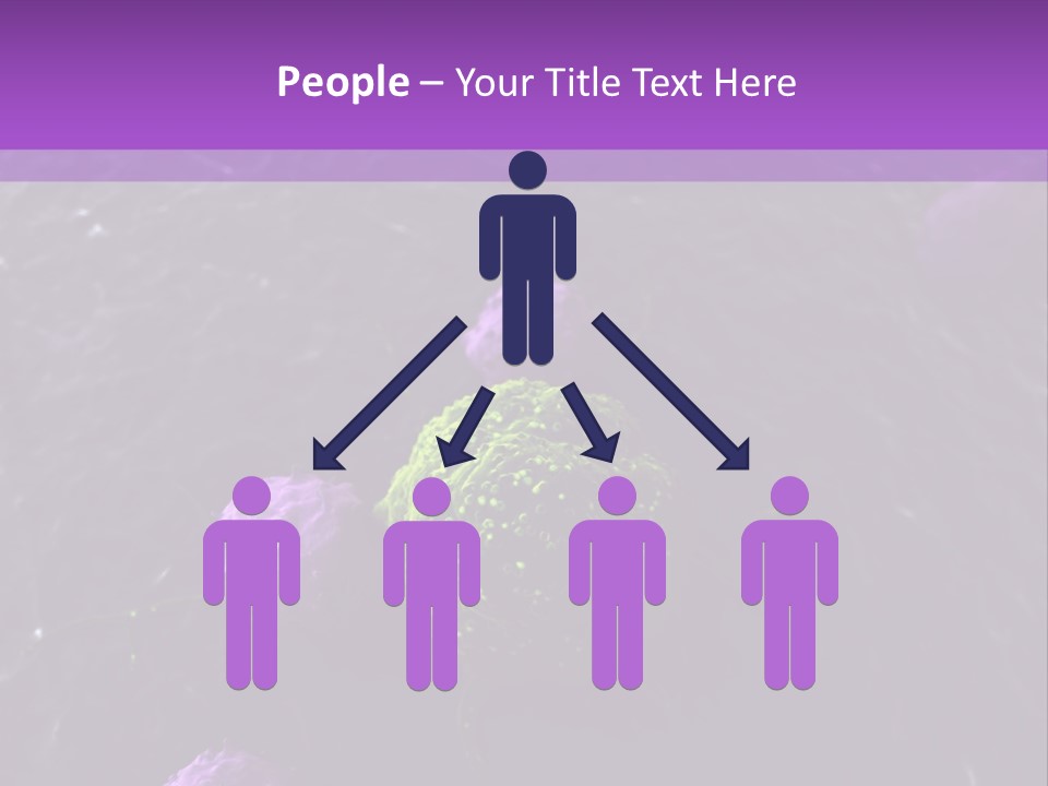 Illustration Of Leukocytes Attacking A Cancer Cell PowerPoint Template