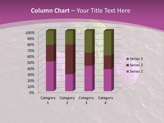 Illustration Of Leukocytes Attacking A Cancer Cell PowerPoint Template