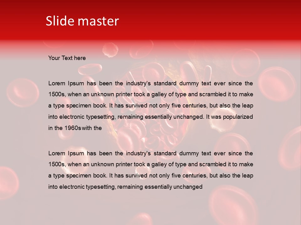 Illustration Of Arteriosklerosis PowerPoint Template