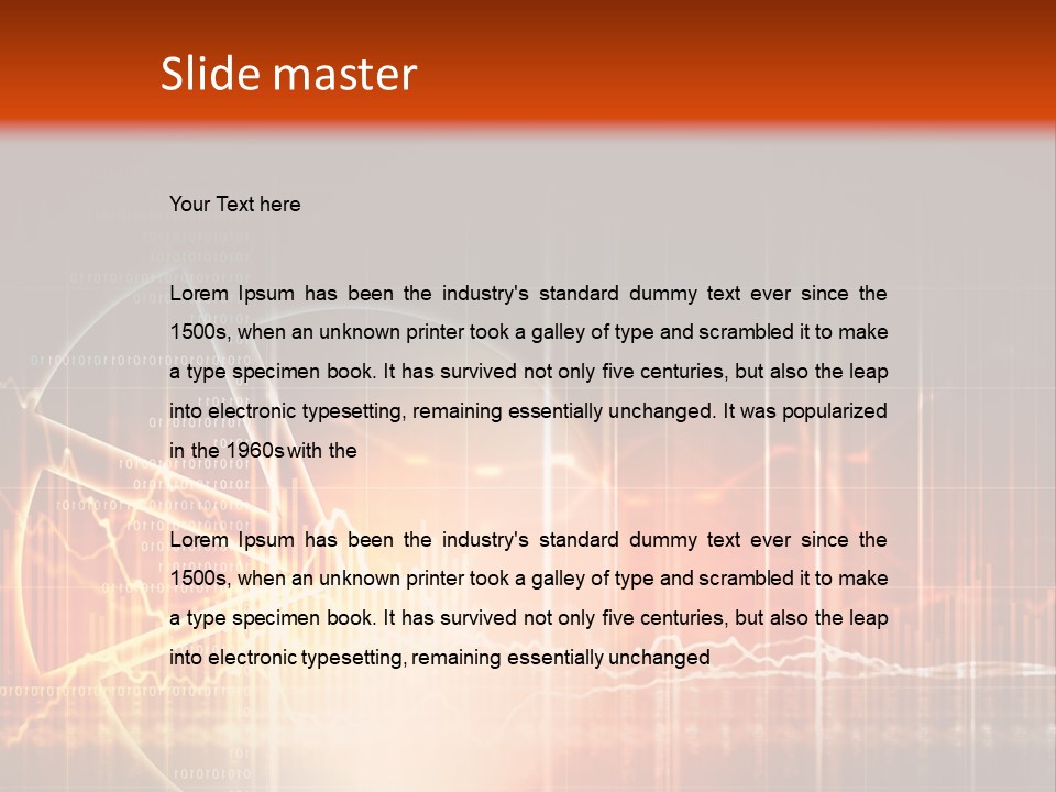 Marketing High Tech Background PowerPoint Template