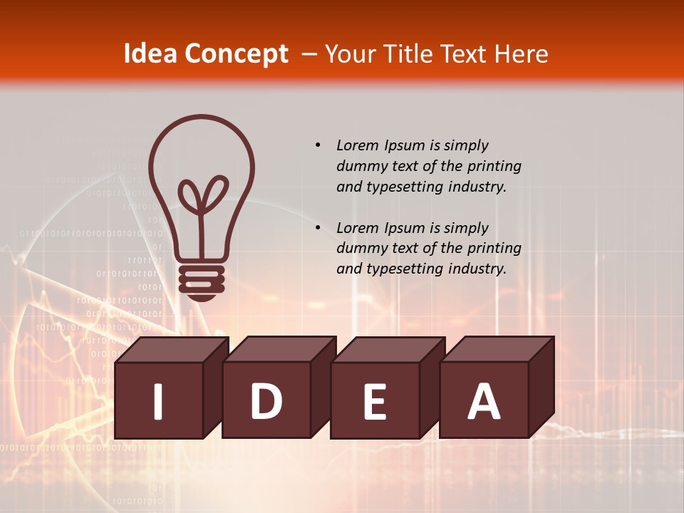 Marketing High Tech Background PowerPoint Template