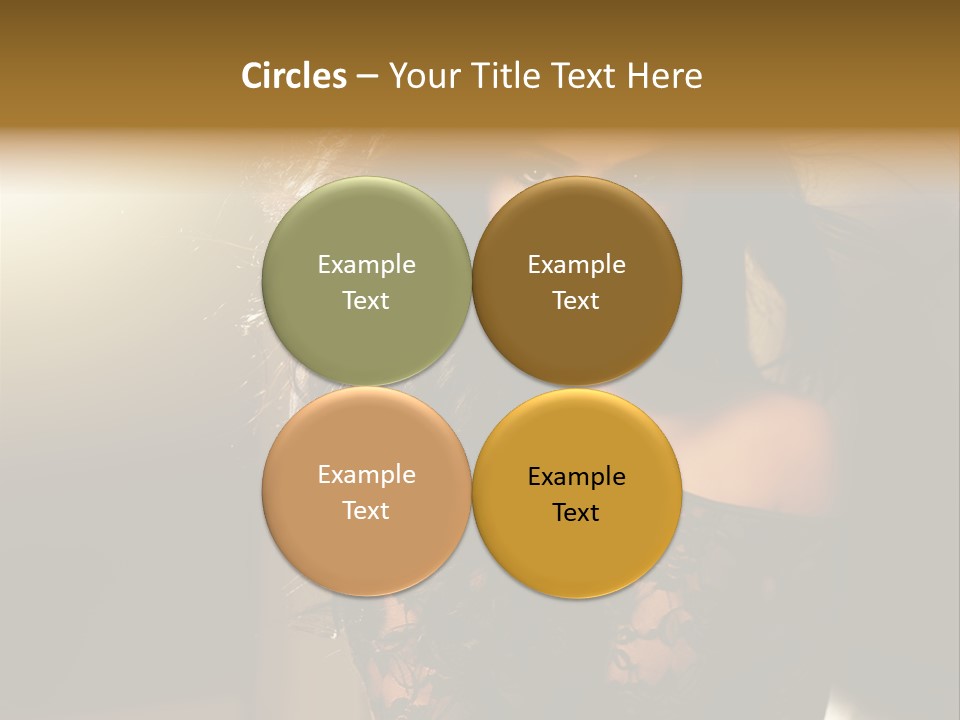 Beautiful Dark Haired Girl In Y Lingerie PowerPoint Template