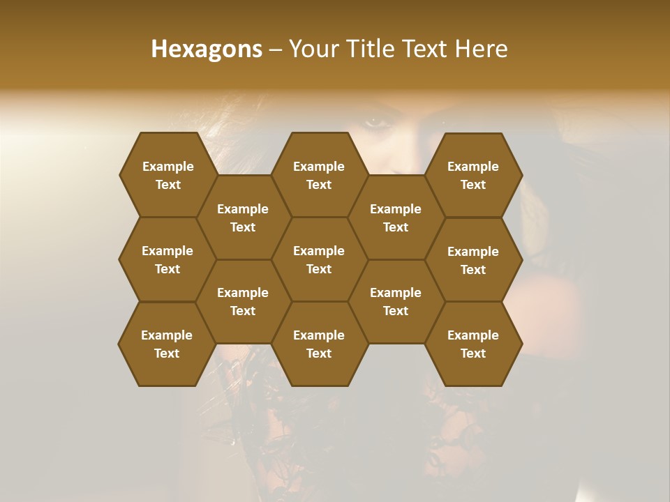 Beautiful Dark Haired Girl In Y Lingerie PowerPoint Template