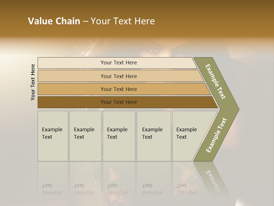 Beautiful Dark Haired Girl In Y Lingerie PowerPoint Template