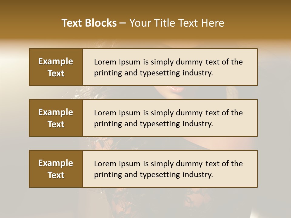 Beautiful Dark Haired Girl In Y Lingerie PowerPoint Template