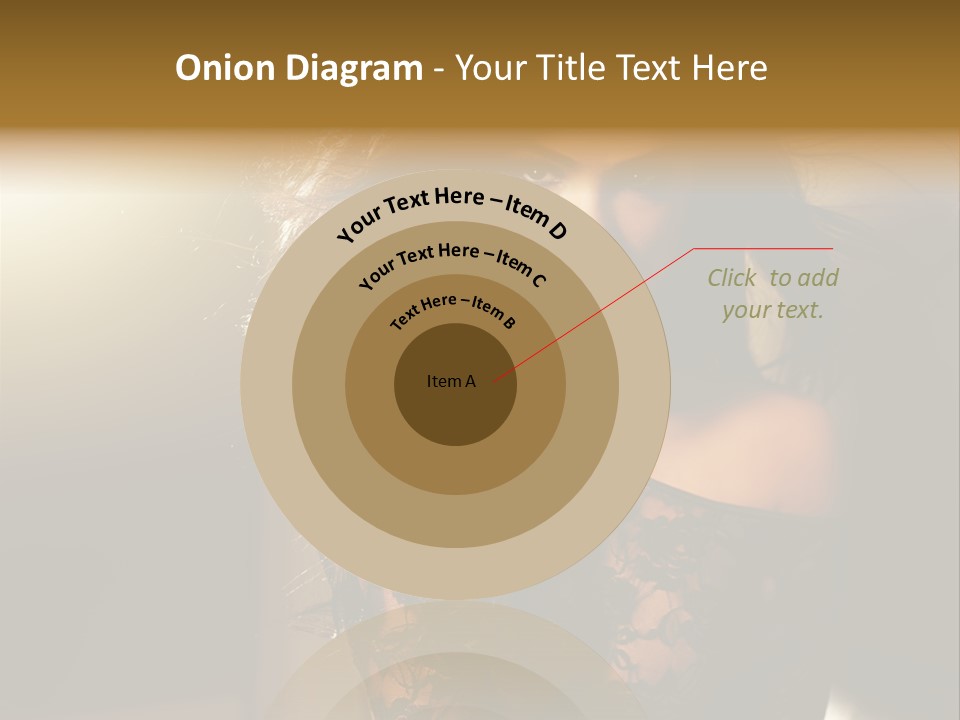 Beautiful Dark Haired Girl In Y Lingerie PowerPoint Template