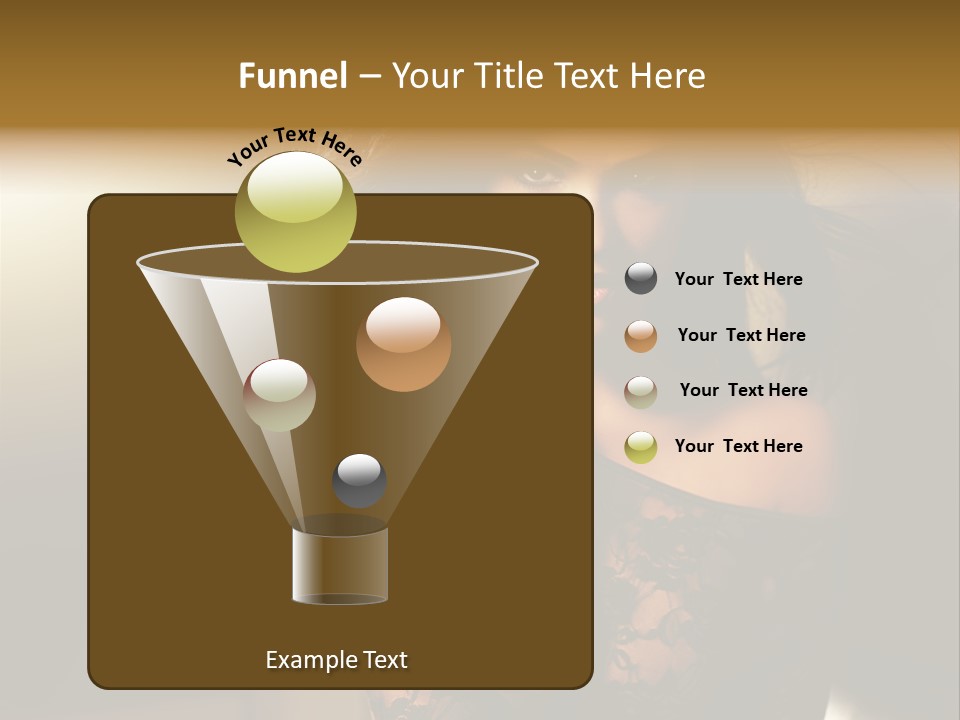 Beautiful Dark Haired Girl In Y Lingerie PowerPoint Template