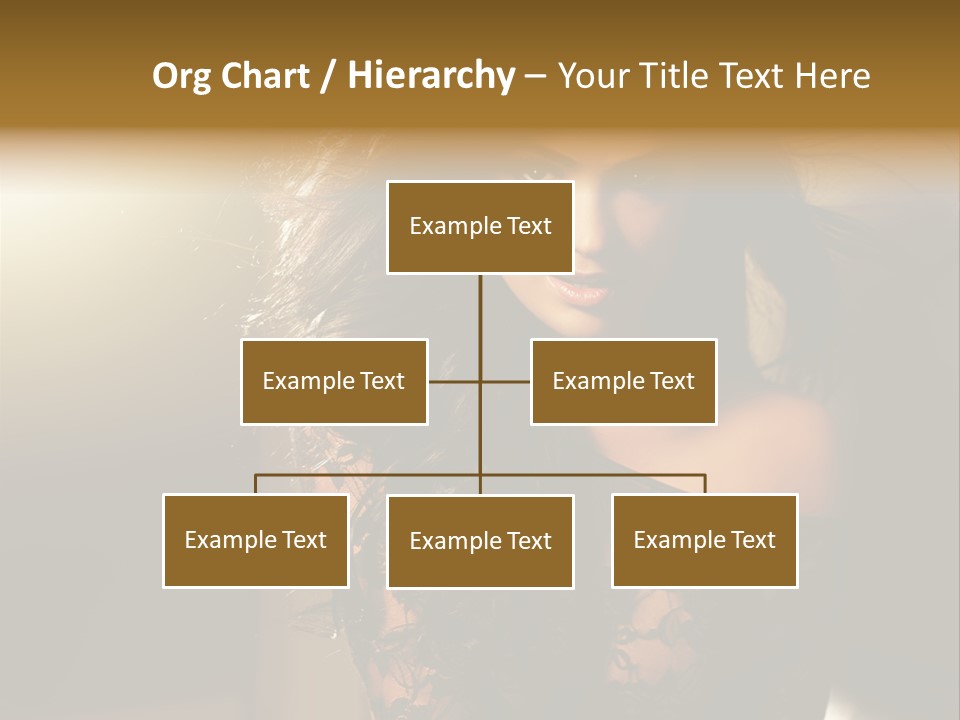 Beautiful Dark Haired Girl In Y Lingerie PowerPoint Template