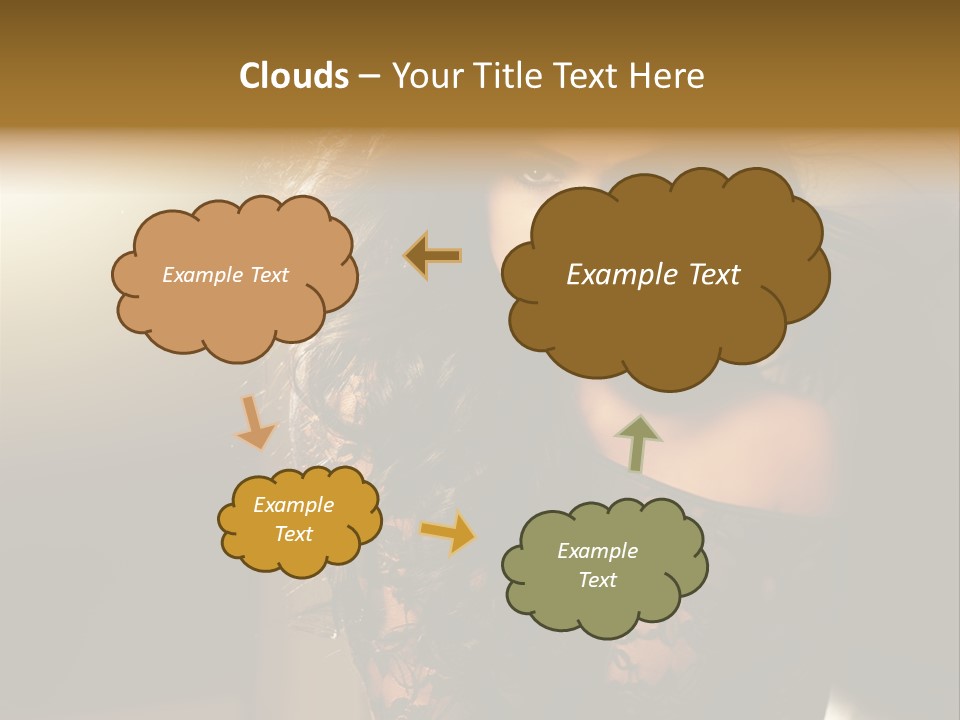 Beautiful Dark Haired Girl In Y Lingerie PowerPoint Template