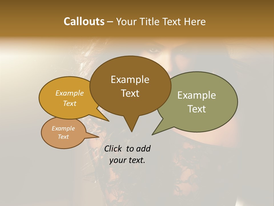 Beautiful Dark Haired Girl In Y Lingerie PowerPoint Template