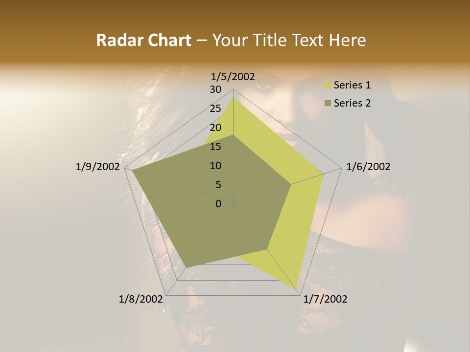 Beautiful Dark Haired Girl In Y Lingerie PowerPoint Template