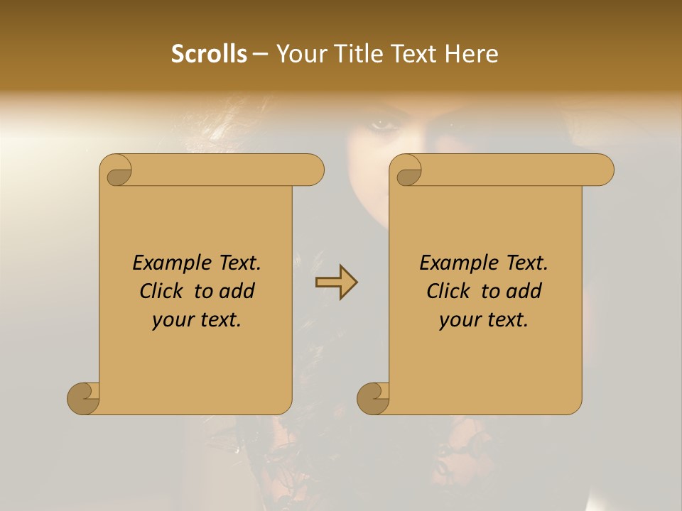 Beautiful Dark Haired Girl In Y Lingerie PowerPoint Template