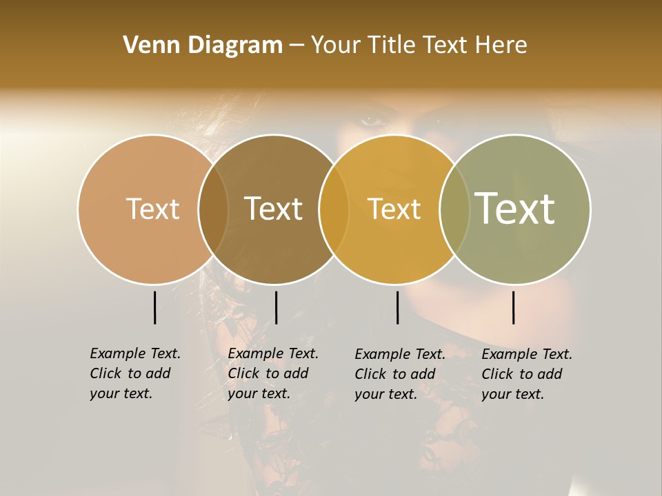 Beautiful Dark Haired Girl In Y Lingerie PowerPoint Template