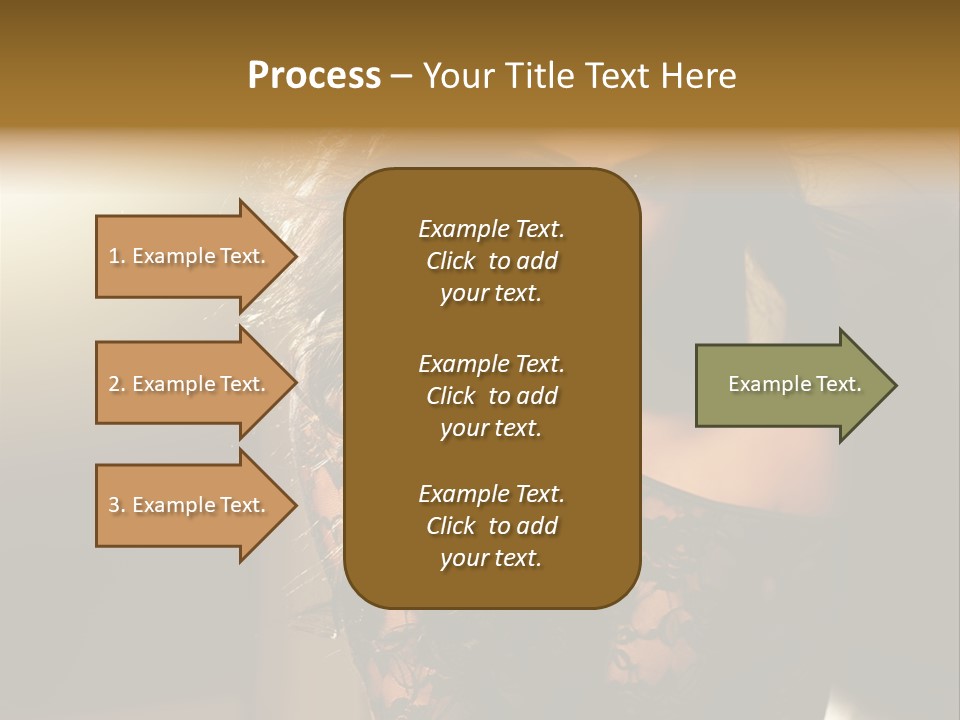 Beautiful Dark Haired Girl In Y Lingerie PowerPoint Template