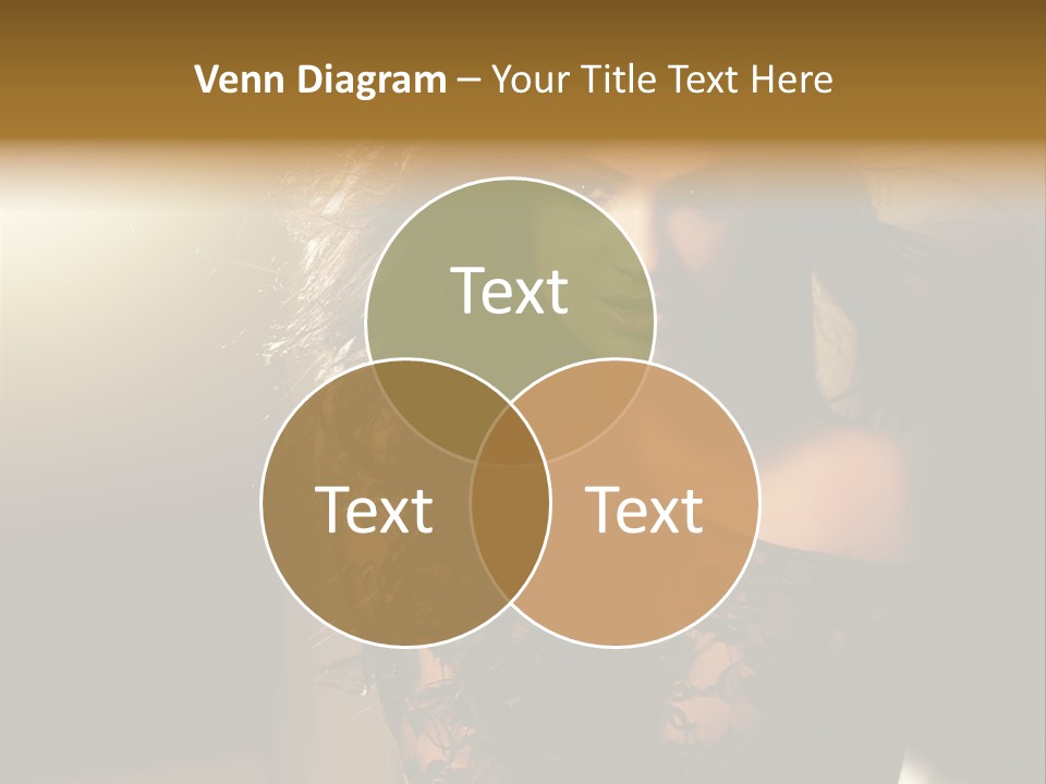 Beautiful Dark Haired Girl In Y Lingerie PowerPoint Template