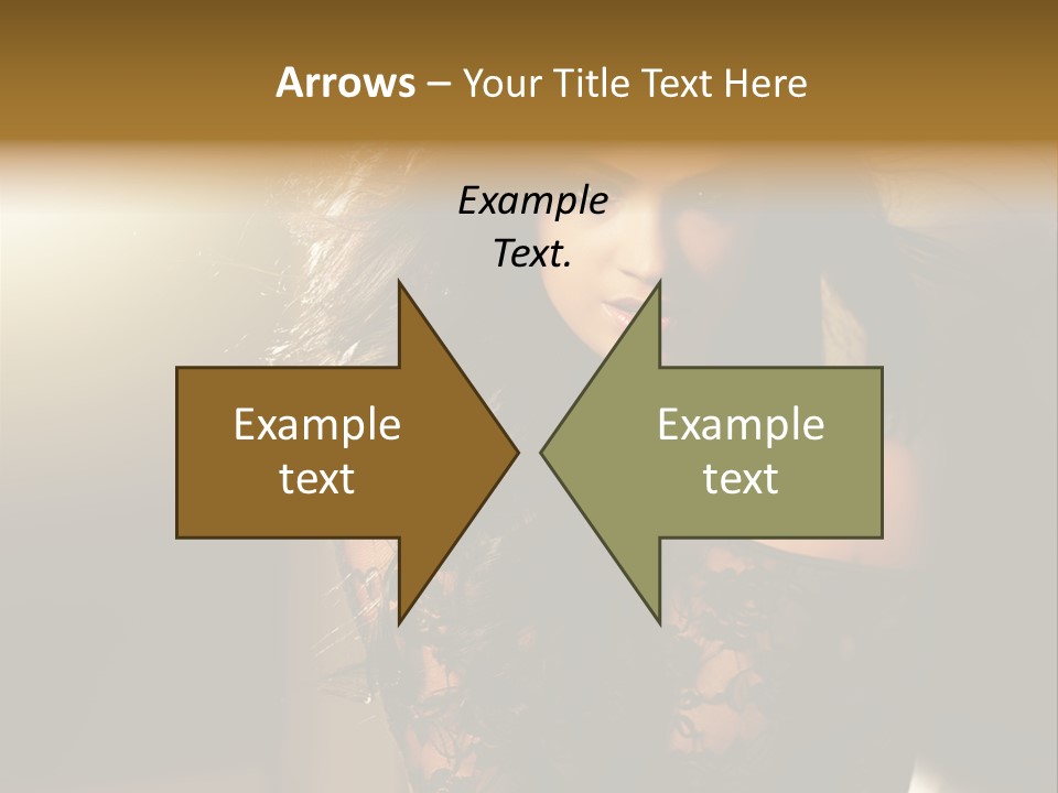 Beautiful Dark Haired Girl In Y Lingerie PowerPoint Template