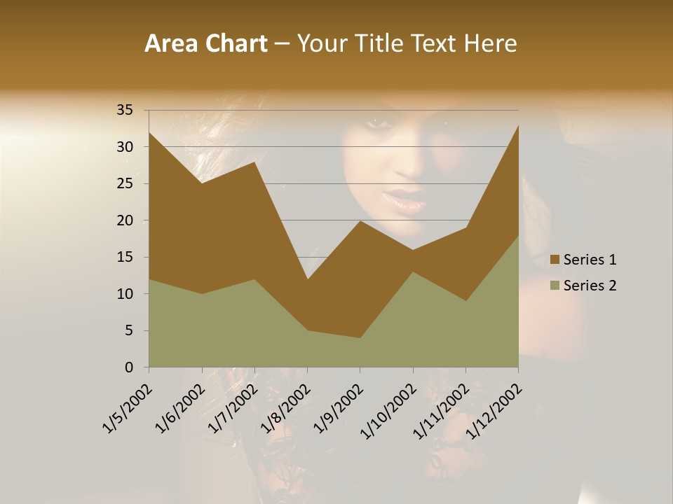 Beautiful Dark Haired Girl In Y Lingerie PowerPoint Template