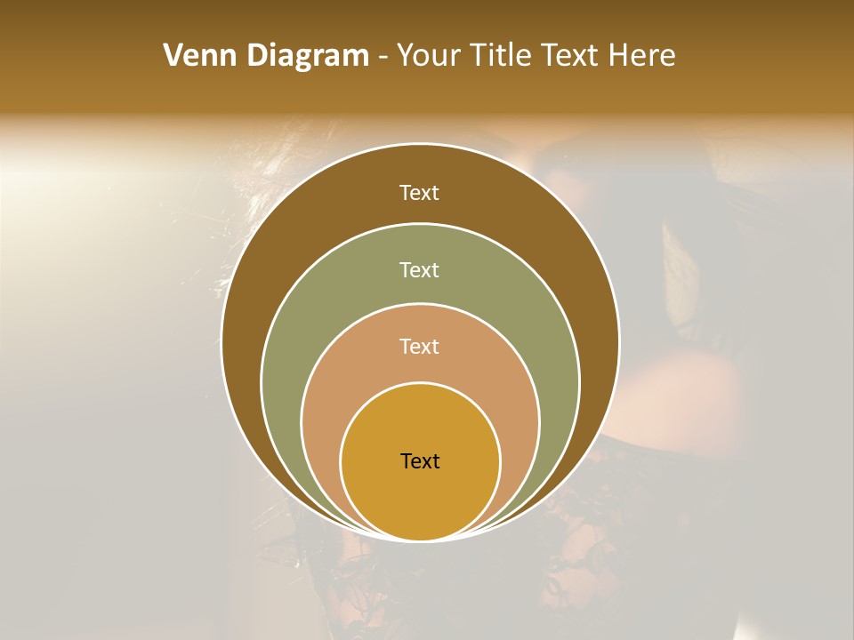 Beautiful Dark Haired Girl In Y Lingerie PowerPoint Template