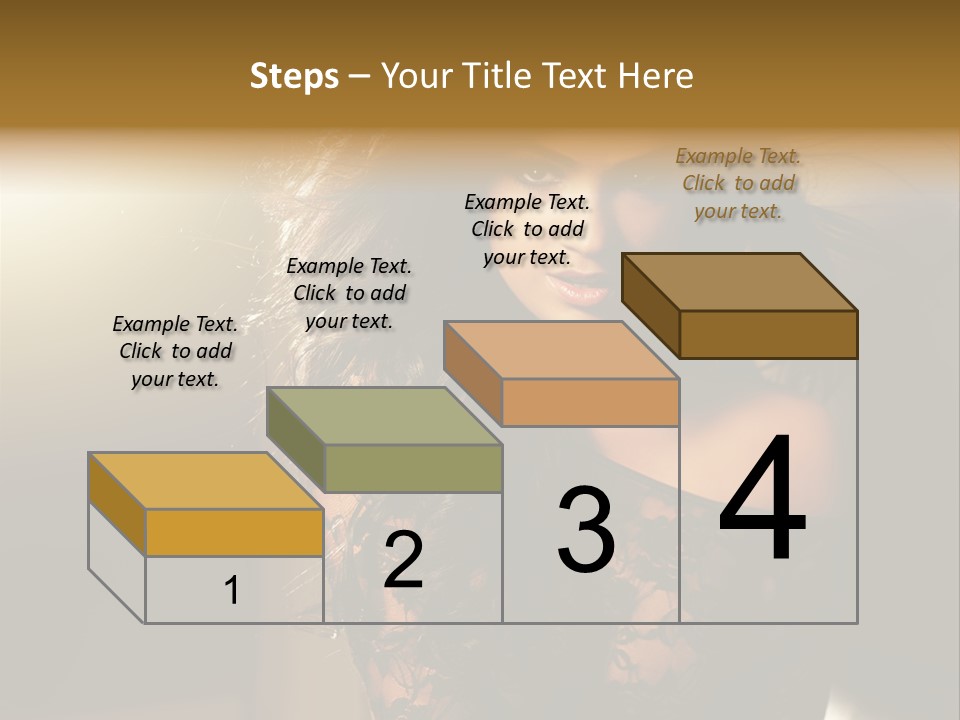 Beautiful Dark Haired Girl In Y Lingerie PowerPoint Template
