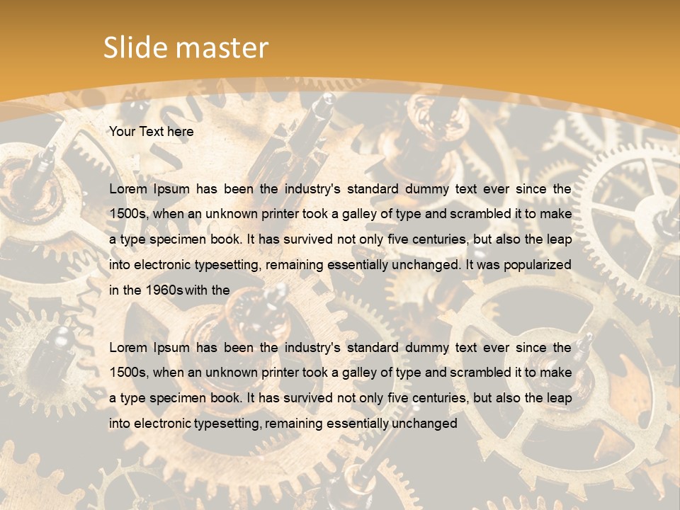 Old Mechanism Background PowerPoint Template