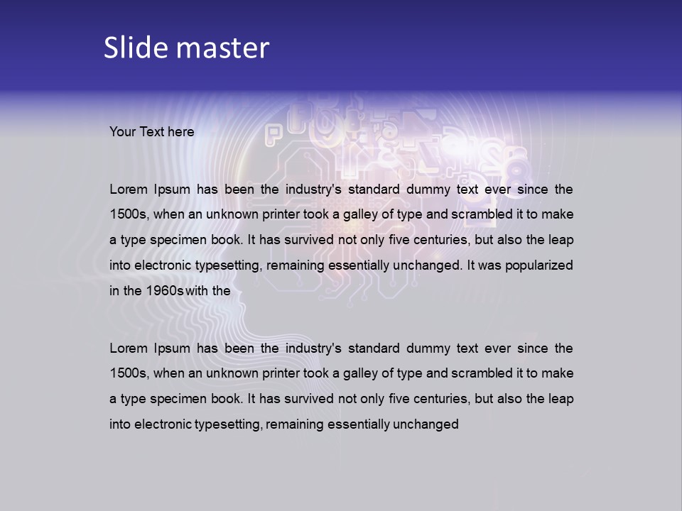 Numbers Of Consciousness PowerPoint Template