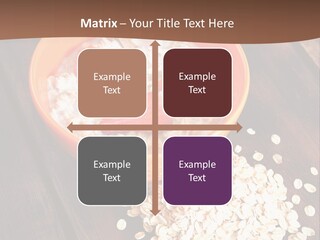 Porridge With Fresh Strawberry PowerPoint Template