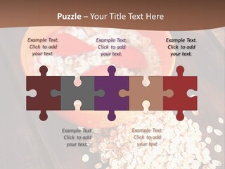 Porridge With Fresh Strawberry PowerPoint Template