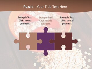 Porridge With Fresh Strawberry PowerPoint Template