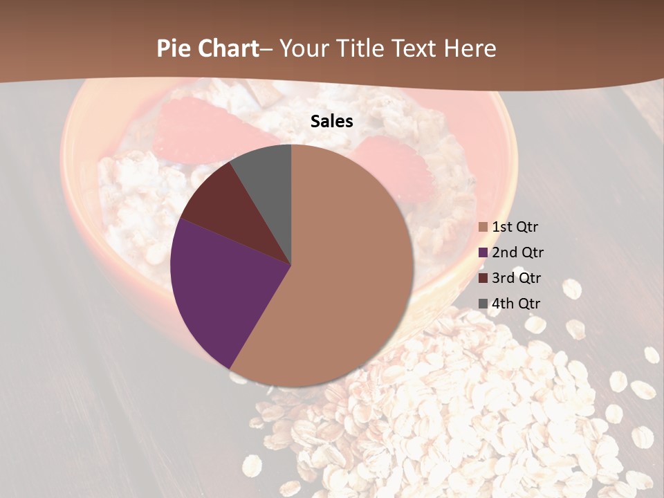 Porridge With Fresh Strawberry PowerPoint Template