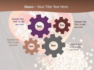 Porridge With Fresh Strawberry PowerPoint Template