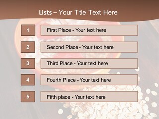 Porridge With Fresh Strawberry PowerPoint Template