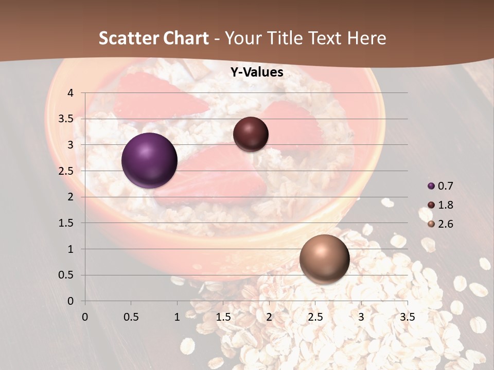 Porridge With Fresh Strawberry PowerPoint Template