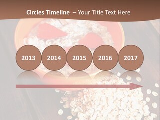 Porridge With Fresh Strawberry PowerPoint Template
