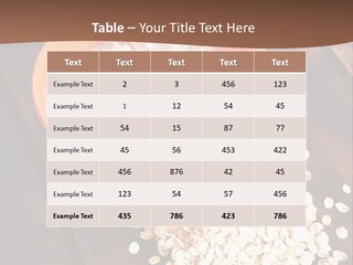 Porridge With Fresh Strawberry PowerPoint Template