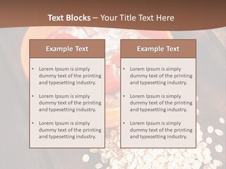 Porridge With Fresh Strawberry PowerPoint Template