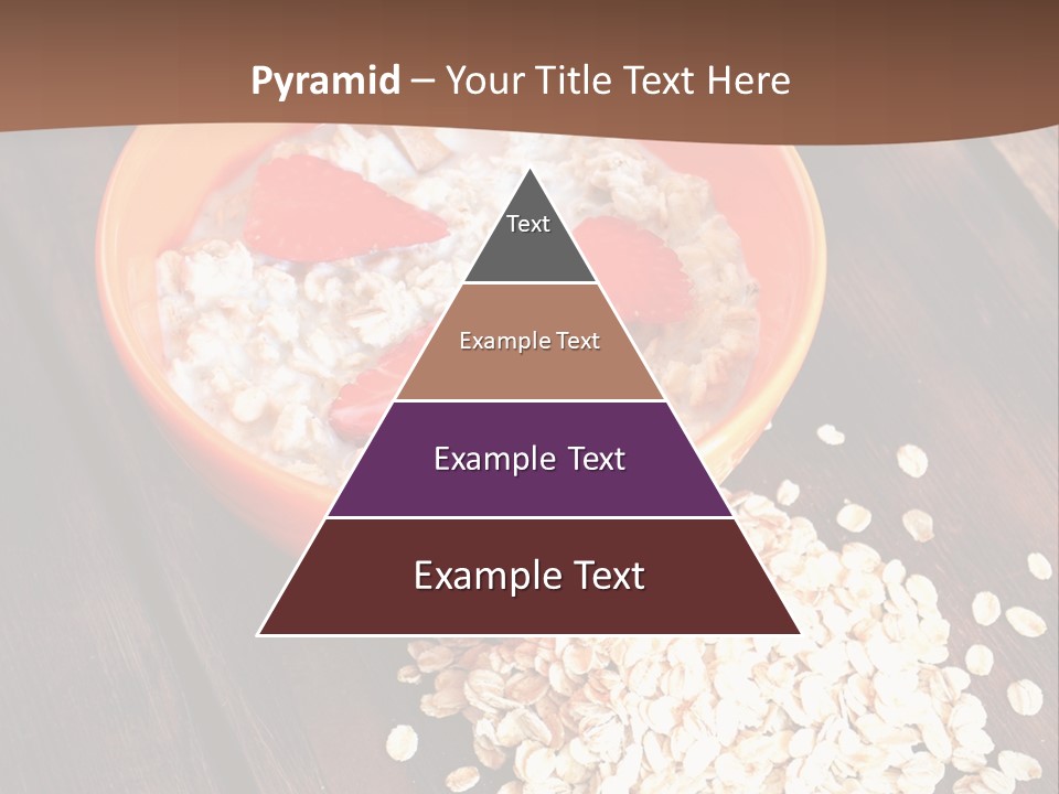 Porridge With Fresh Strawberry PowerPoint Template