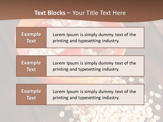 Porridge With Fresh Strawberry PowerPoint Template