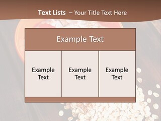 Porridge With Fresh Strawberry PowerPoint Template