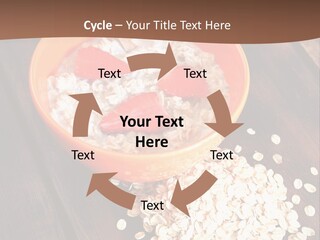 Porridge With Fresh Strawberry PowerPoint Template