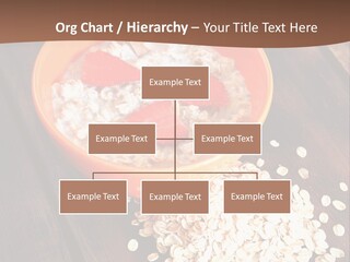 Porridge With Fresh Strawberry PowerPoint Template