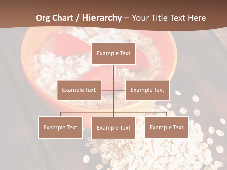 Porridge With Fresh Strawberry PowerPoint Template