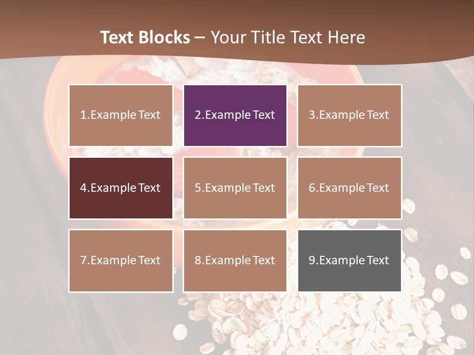 Porridge With Fresh Strawberry PowerPoint Template